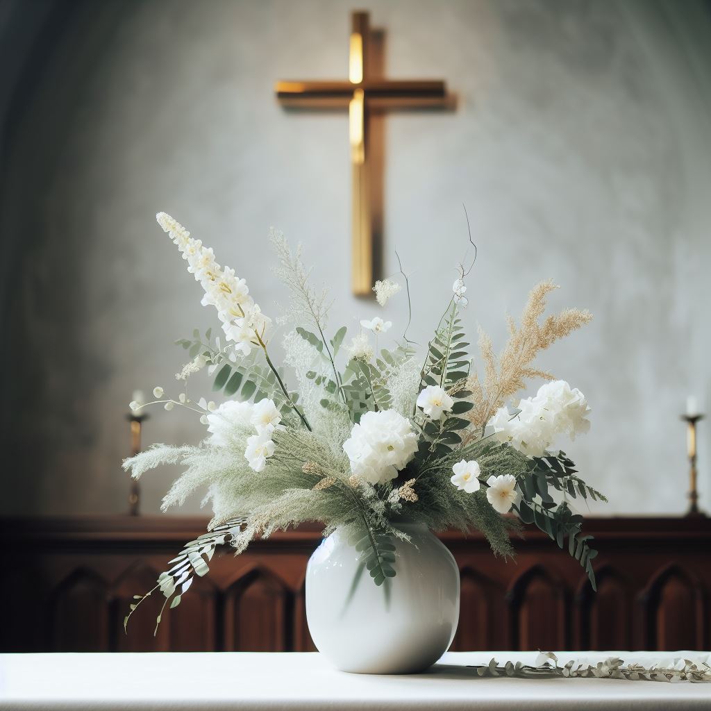Preço Arranjo de flores para igreja simples