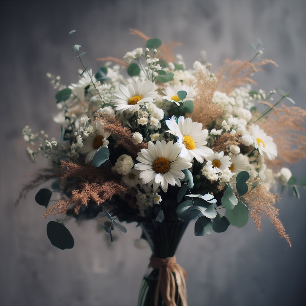 arranjo flores naturais para casamento simples barato