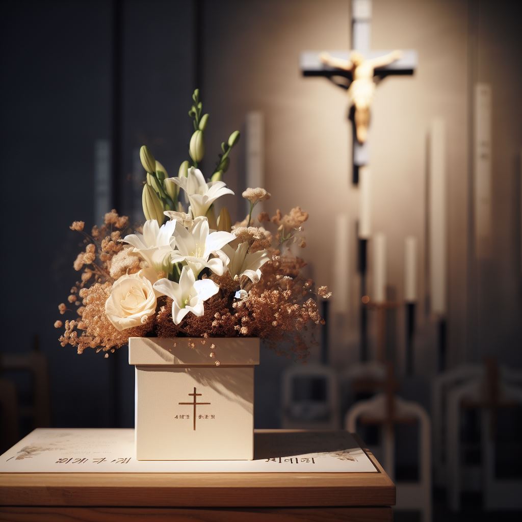 Arranjo de flores para igreja evangelica