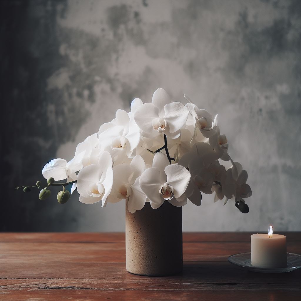 Arranjo flores mesa casamento simples barato