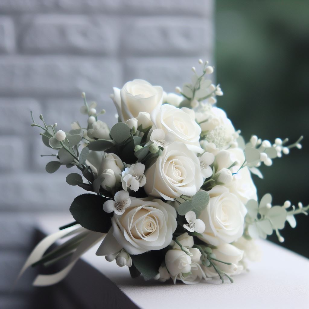 Arranjo de flores para noiva simples barato