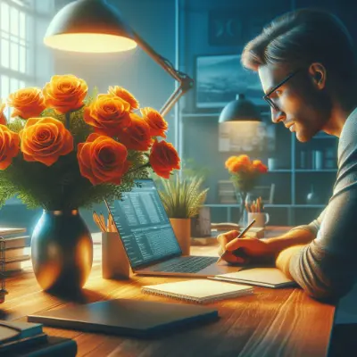 buque rosas laranjas energia positiva