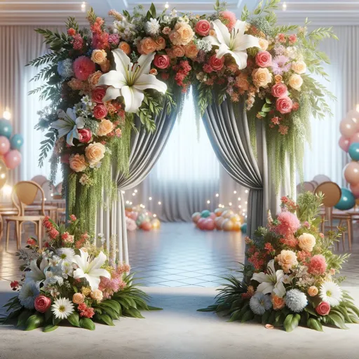 como fazer Arco de flores para aniversário