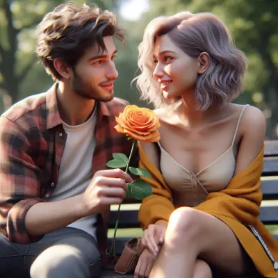 oferecer rosa laranja existe
