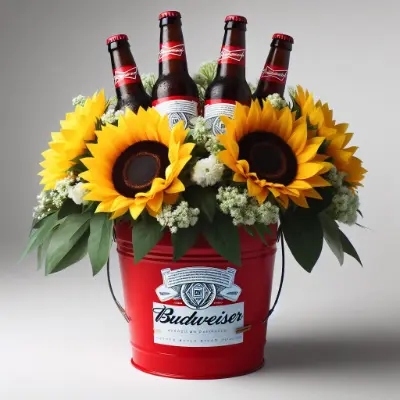 balde de cerveja presente budweiser