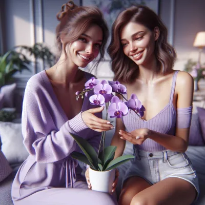 orquídeas embaladas para presente