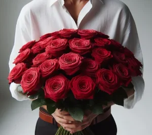 buque de 36 rosas vermelhas