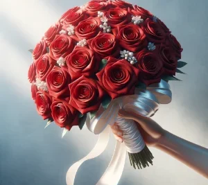 buque para casamento com rosas vermelhas