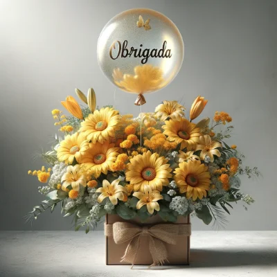 complementos presente floral agradecimento