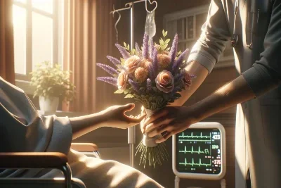 dar flores para pessoas doentes