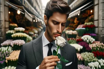 flor homem