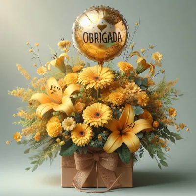 flores gratidao presente