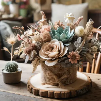 arrajo flores artificiais para centro mesa sala de estar