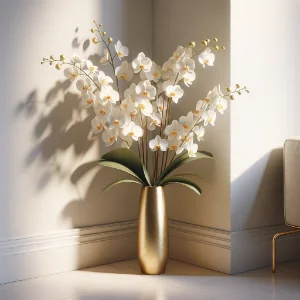 arranjo orquidea artificial decoracao canto da sala