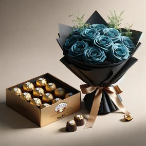 buque de bombom ferrero rocher