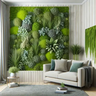 sala de estar decorada com flores artificiais