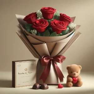 valor buquê de rosas com bombom