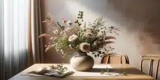 arranjo flor artificial