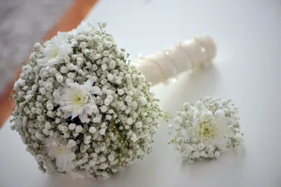 buque flores personalizado casamento civil simples