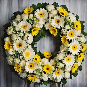 coroa de flores tradicional economica